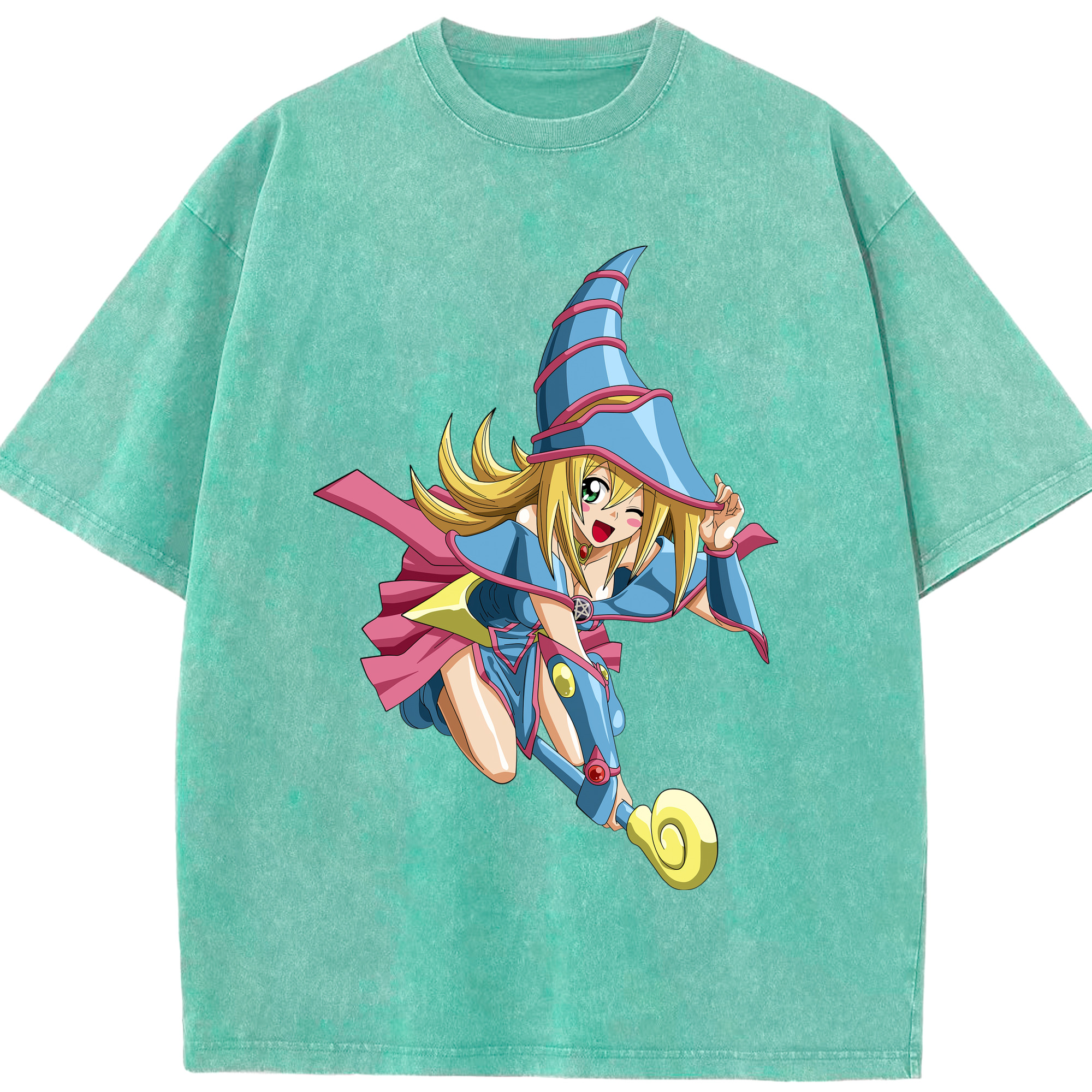 （画像用） 遊☆戯☆王 Yu-Gi-Oh! 綿100% ヴィンテージ風 半袖Tシャツ（フロントプリント）